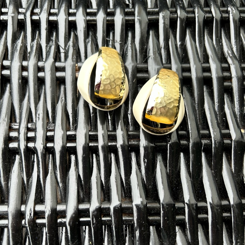 Women’s gold clip on earrings